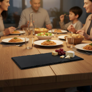 Kişiselleştirilebilir Doğal Slate Sunum Platası (30×11 cm)